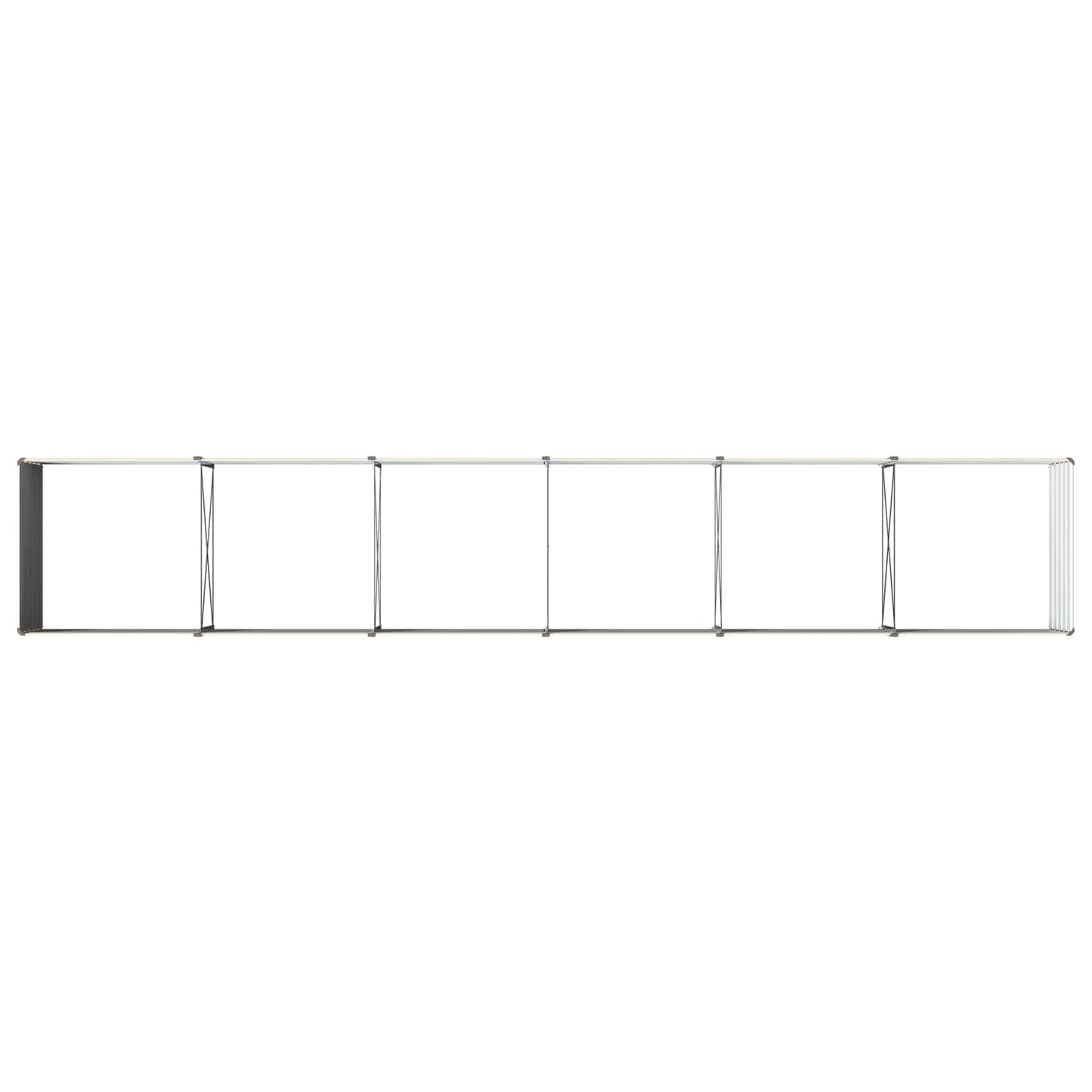 vidaXL Raised Garden Bed Ivory 480 x 80 x 55 cm cold-rolled steel