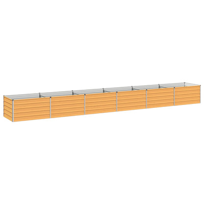 vidaXL Raised Garden Bed Natural 600 x 80 x 55 cm cold-rolled steel