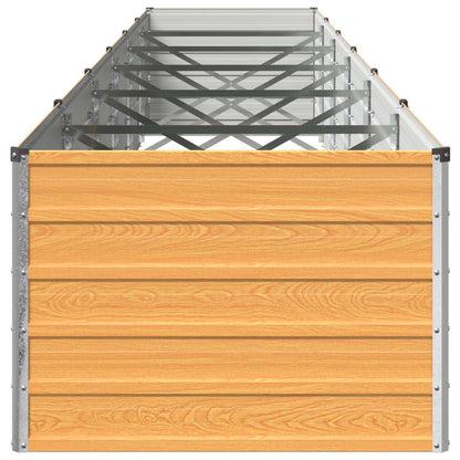 vidaXL Raised Garden Bed Natural 600 x 80 x 55 cm cold-rolled steel