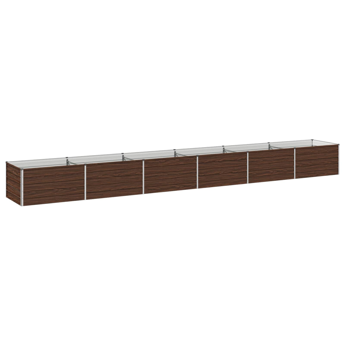 vidaXL Raised Garden Bed Black Walnut 600 x 80 x 55 cm