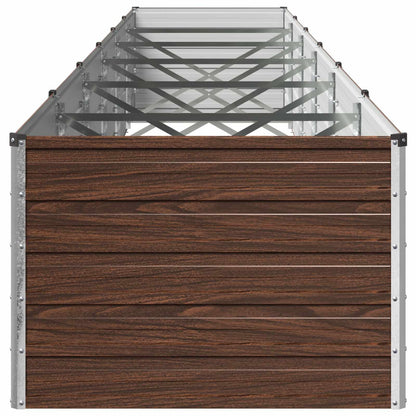 vidaXL Raised Garden Bed Black 600 x 80 x 55 cm cold-rolled steel