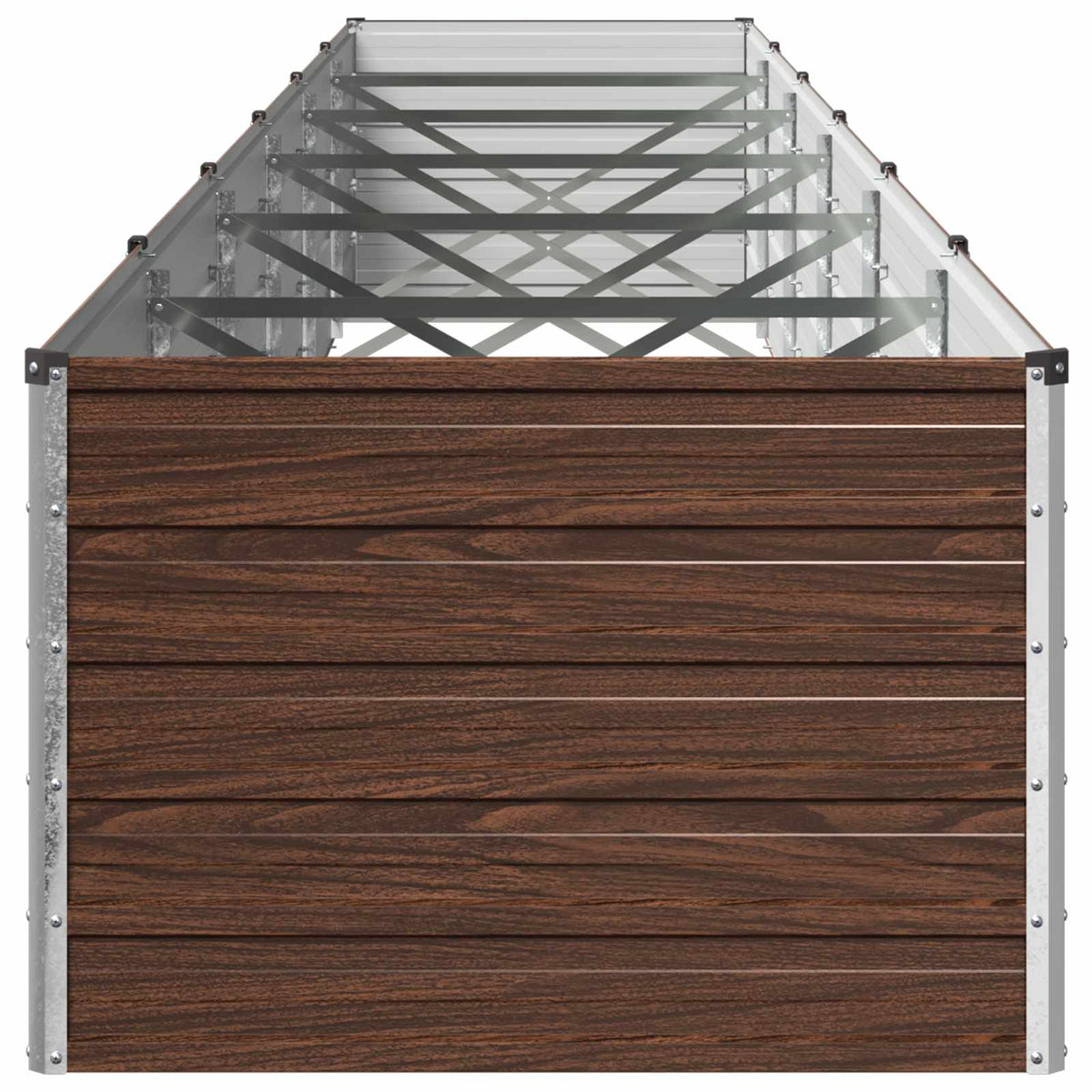 vidaXL Raised Garden Bed Black Walnut 600 x 80 x 55 cm