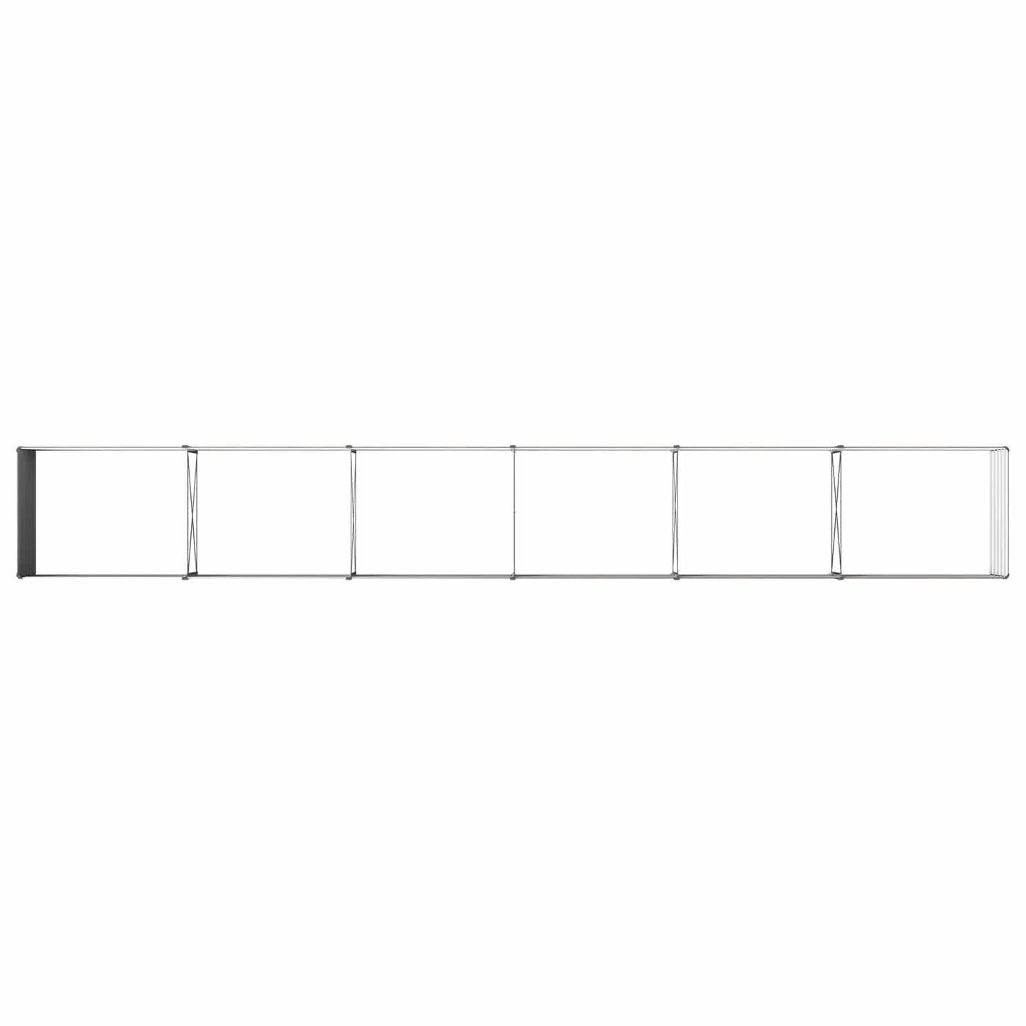 vidaXL Raised Garden Bed Black 600 x 80 x 55 cm cold-rolled steel