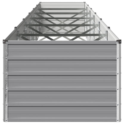 vidaXL Raised Garden Bed Grey 600 x 80 x 55 cm cold-rolled steel