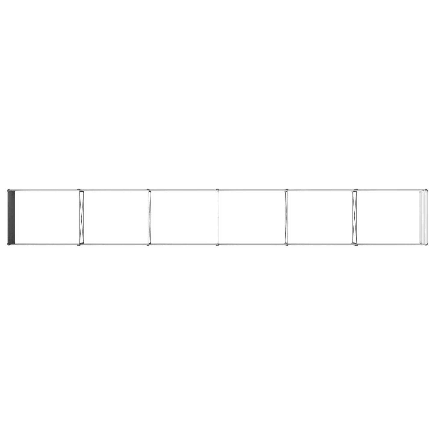 vidaXL Raised Garden Bed Grey 600 x 80 x 55 cm cold-rolled steel