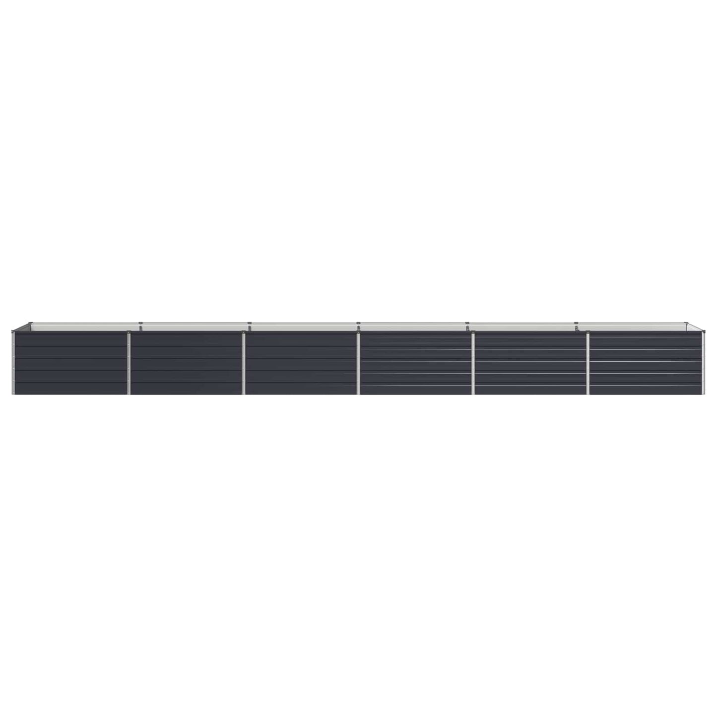 vidaXL Raised Garden Bed Anthracite 600 x 80 x 55 cm cold-rolled steel