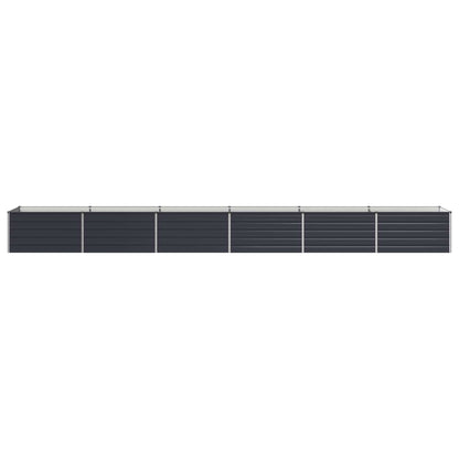 vidaXL Raised Garden Bed Anthracite 600 x 80 x 55 cm cold-rolled steel
