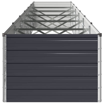 vidaXL Raised Garden Bed Anthracite 600 x 80 x 55 cm cold-rolled steel