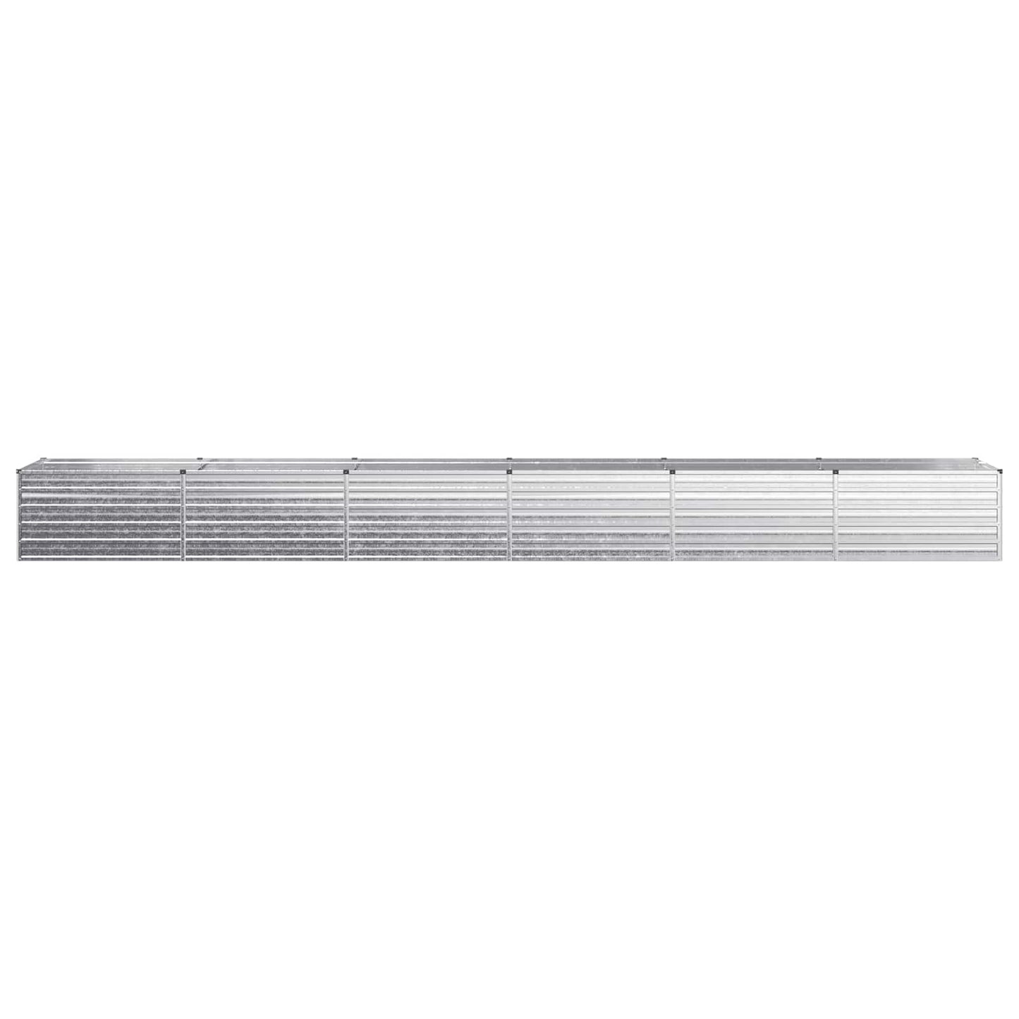 vidaXL Raised Garden Bed Silver 600 x 80 x 55 cm galvanized