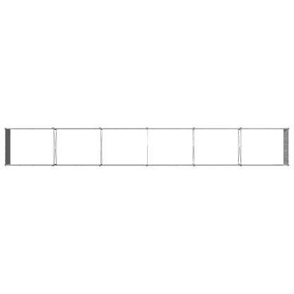 vidaXL Raised Garden Bed Silver 600 x 80 x 55 cm galvanized