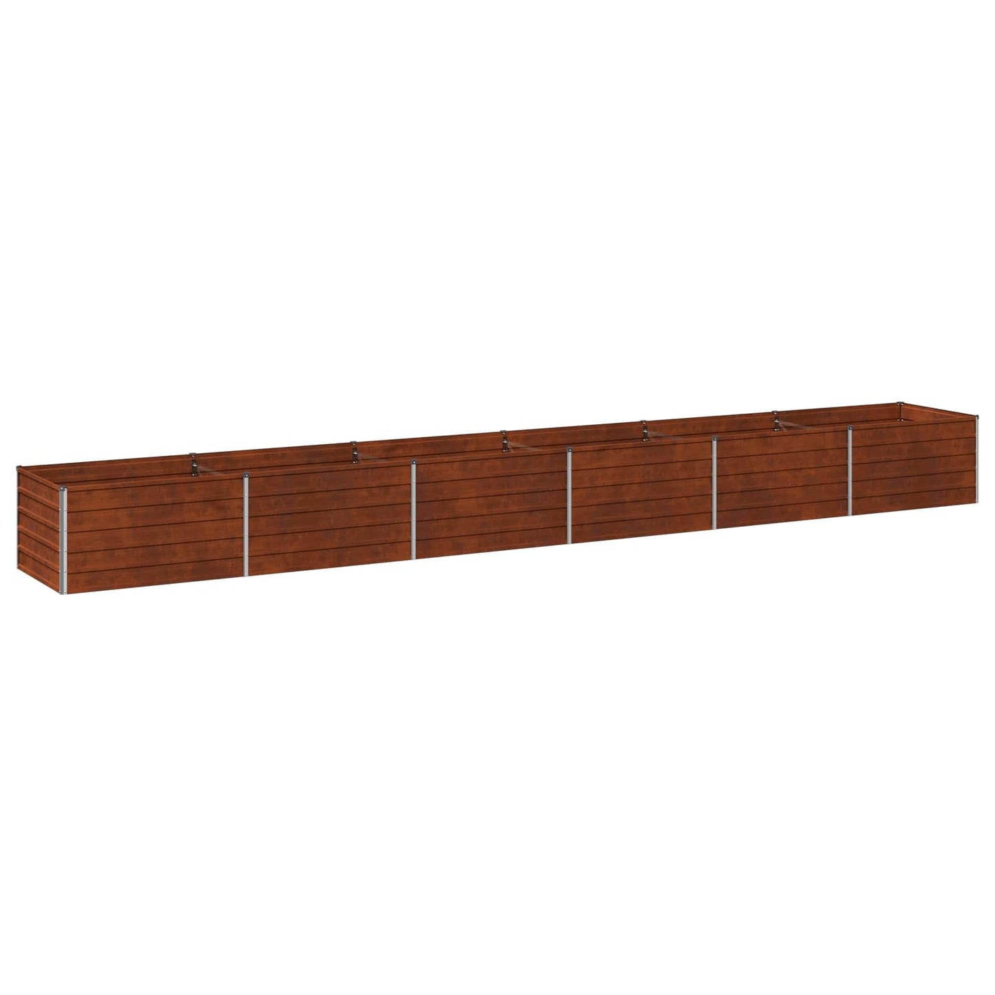 vidaXL Raised Garden Bed Rusty 600 x 80 x 55 cm corton