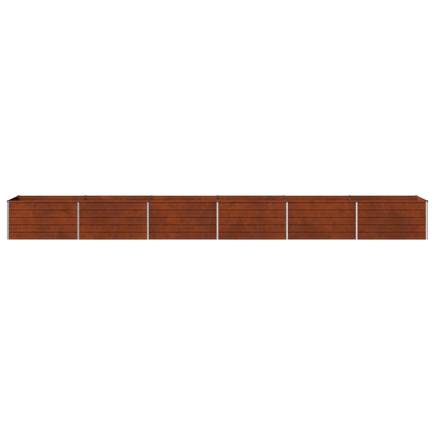 vidaXL Raised Garden Bed Rusty 600 x 80 x 55 cm corton