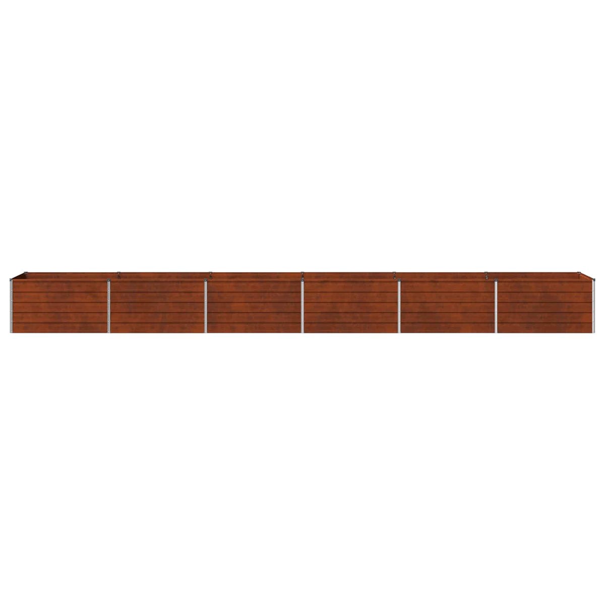 vidaXL Raised Garden Bed Weathering Steel 600 x 80 x 55 cm