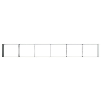 vidaXL Raised Garden Bed Ivory 600 x 80 x 55 cm cold-rolled steel