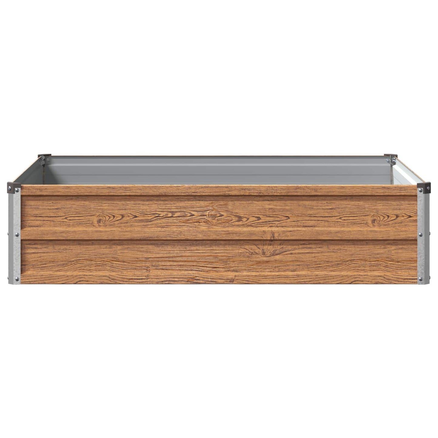 vidaXL Raised Garden Bed Wood Brown 100 x 80 x 24 cm cold-rolled steel