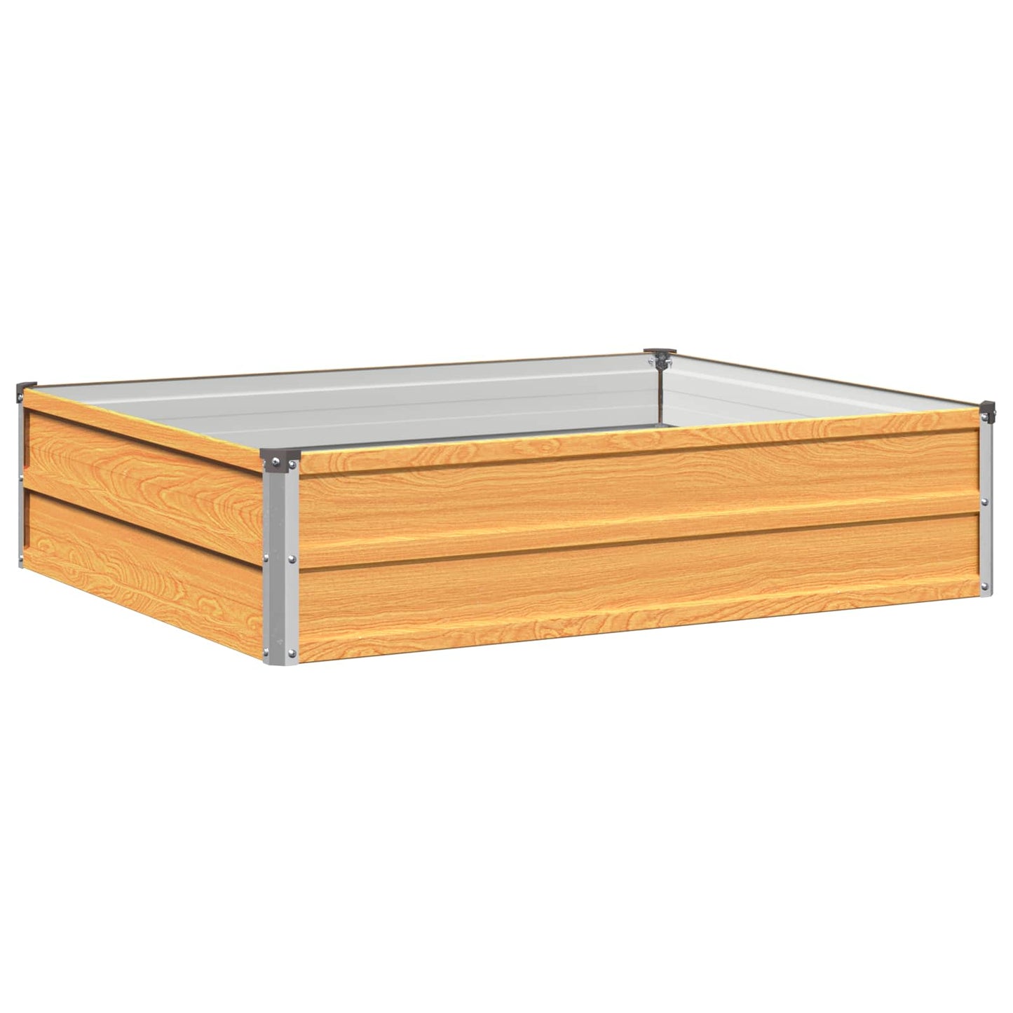 vidaXL Raised Garden Bed Natural 100 x 80 x 24 cm cold-rolled steel