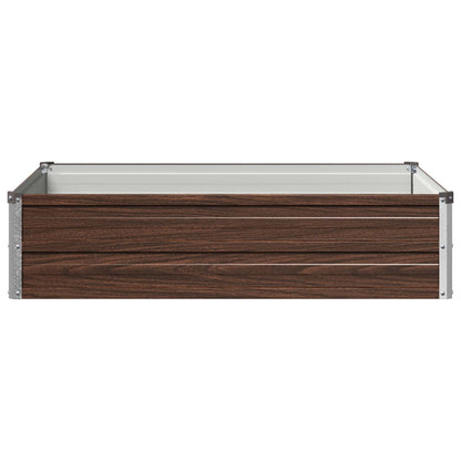 vidaXL Raised Garden Bed Black 100 x 80 x 24 cm cold-rolled steel