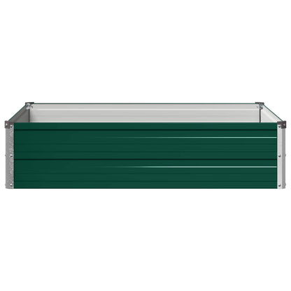 vidaXL Raised Garden Bed Green 100 x 80 x 24 cm cold-rolled steeel