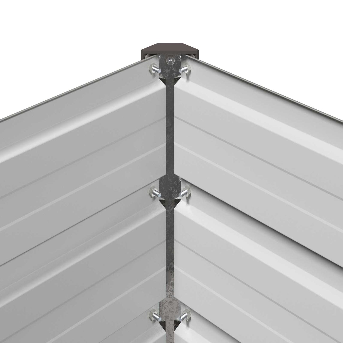 vidaXL Raised Garden Bed Grey 100 x 80 x 24 cm cold-rolled steel