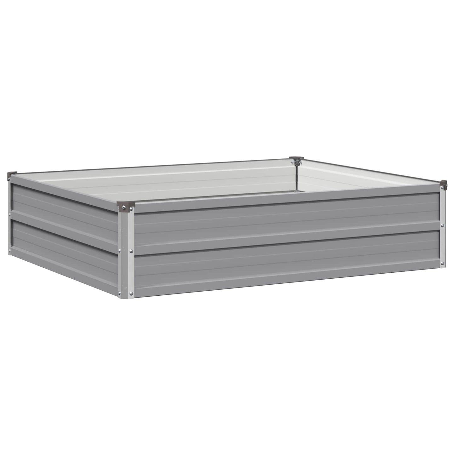 vidaXL Raised Garden Bed Grey 100 x 80 x 24 cm cold-rolled steel