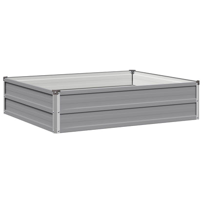 vidaXL Raised Garden Bed Grey 100 x 80 x 24 cm cold-rolled steel