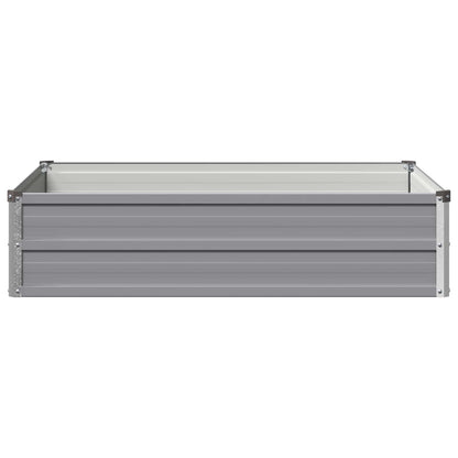 vidaXL Raised Garden Bed Grey 100 x 80 x 24 cm cold-rolled steel