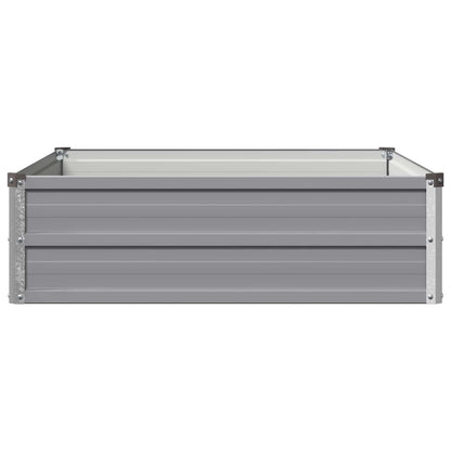vidaXL Raised Garden Bed Grey 100 x 80 x 24 cm cold-rolled steel
