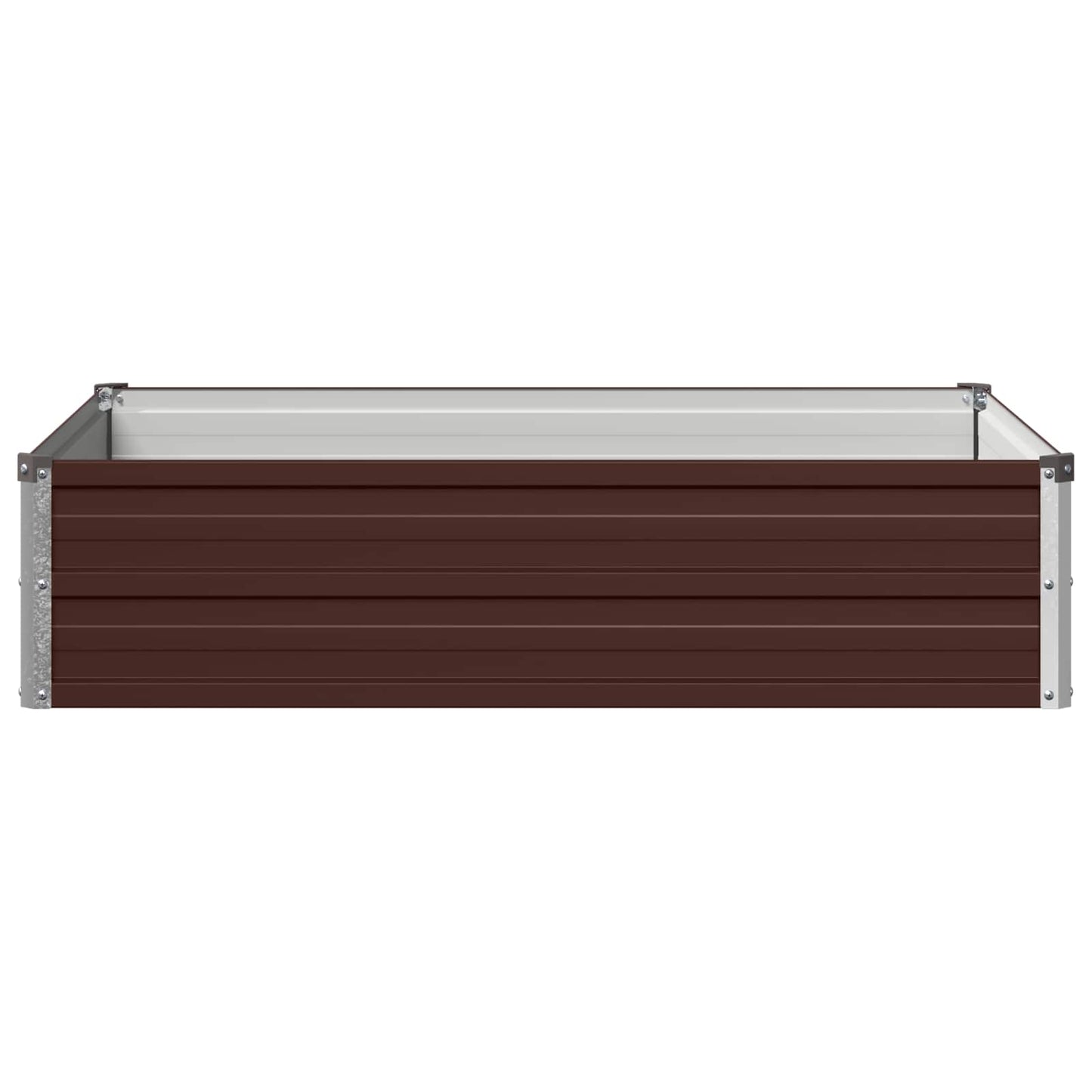vidaXL Raised Garden Bed Brown 100 x 80 x 24 cm cold-rolled steel