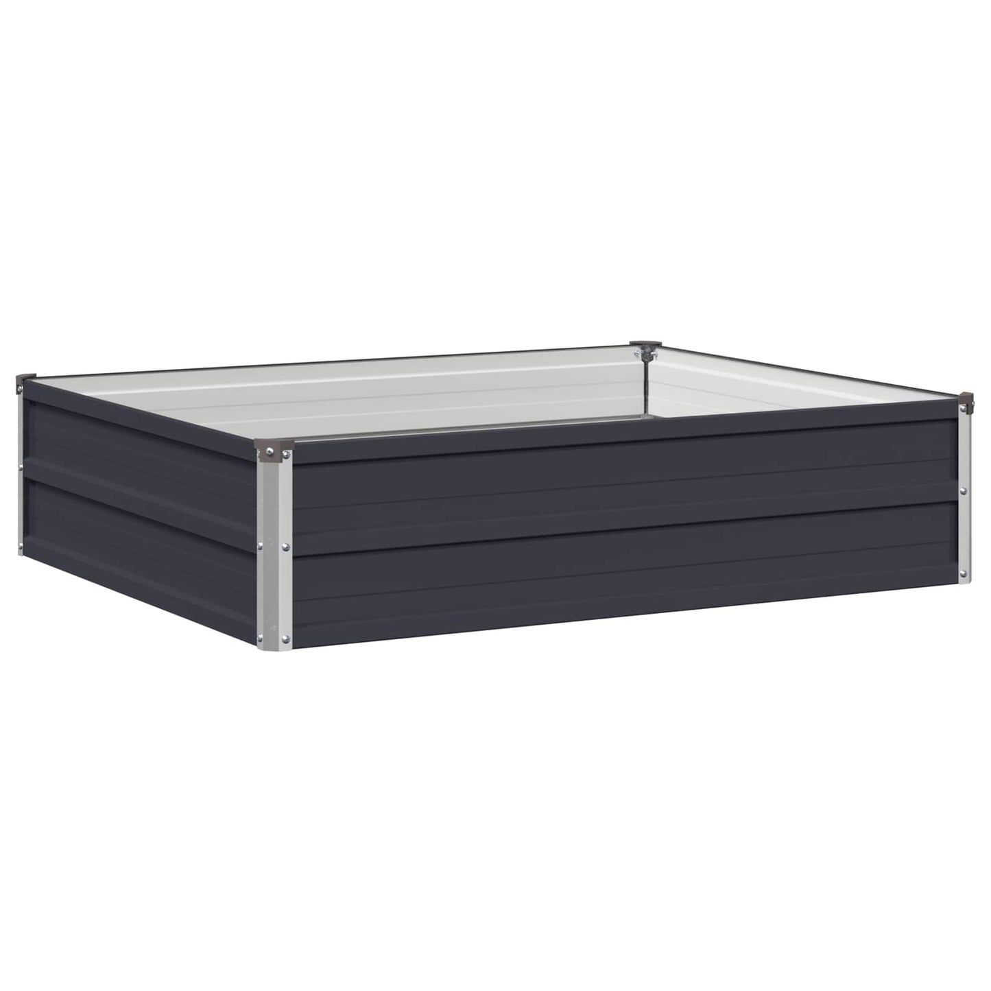 vidaXL Raised Garden Bed Anthracite 100 x 80 x 24 cm cold-rolled steel