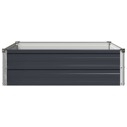 vidaXL Raised Garden Bed Anthracite 100 x 80 x 24 cm cold-rolled steel