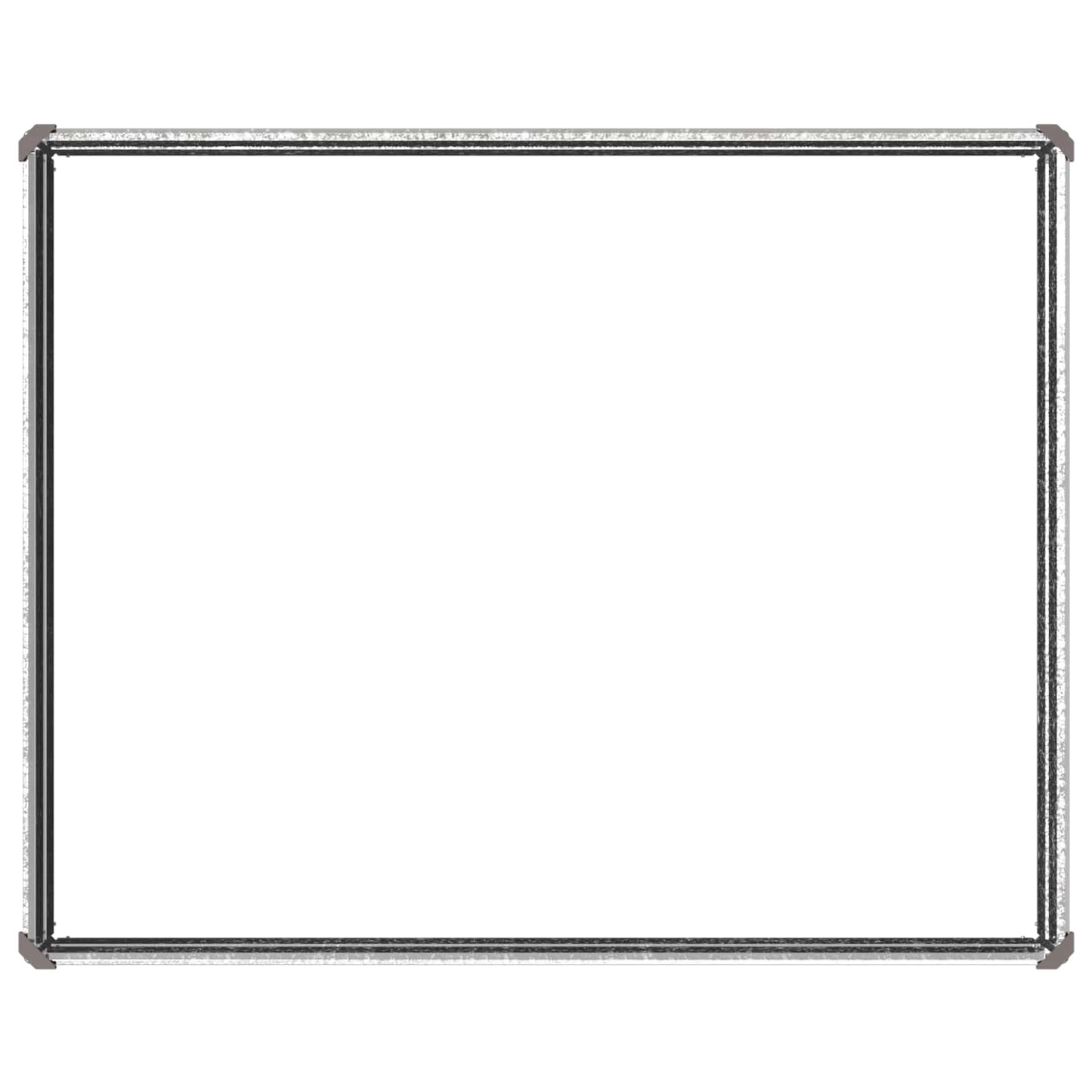 vidaXL Raised Garden Bed Silver 100 x 80 x 24 cm galvanized