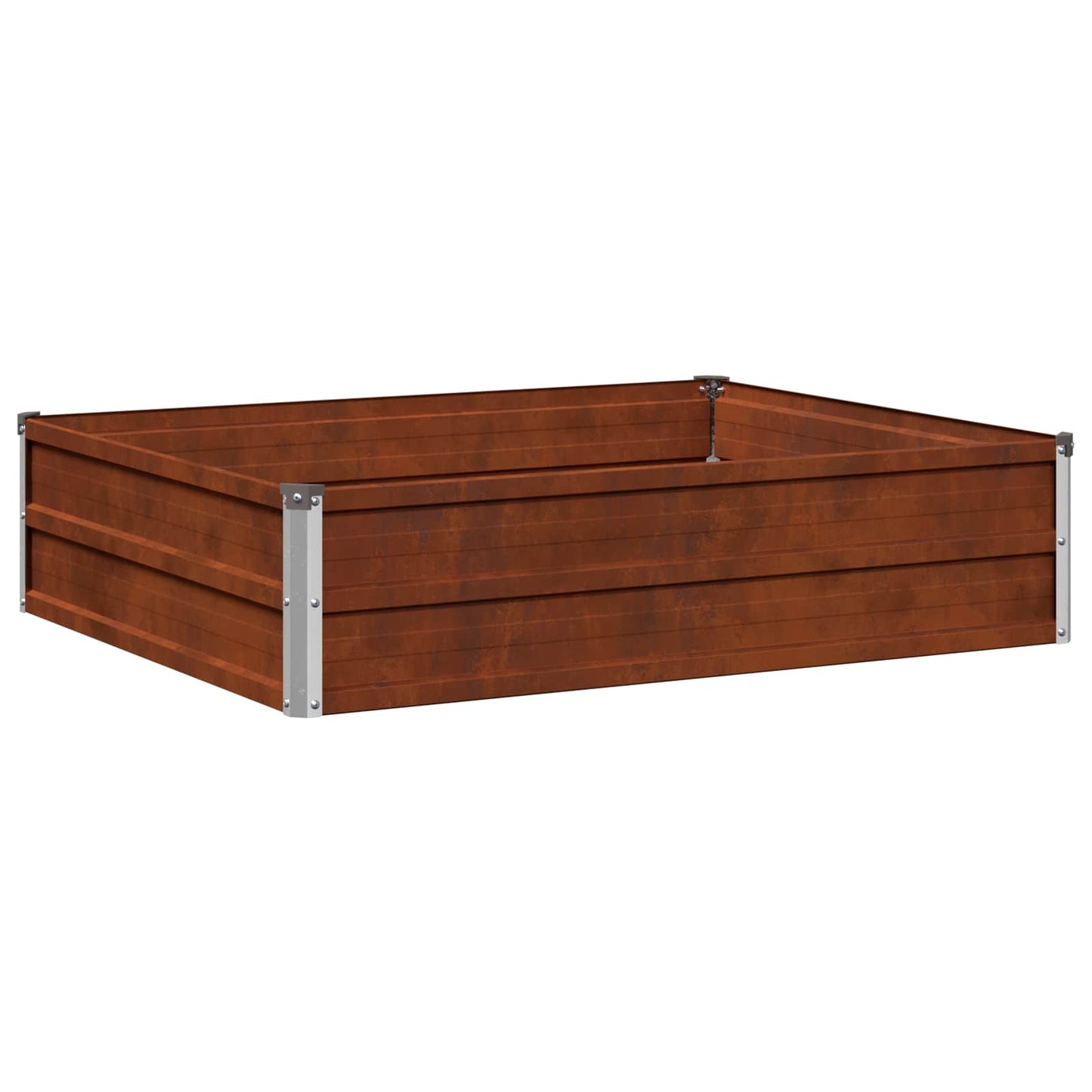 vidaXL Raised Garden Bed Rusty 100 x 80 x 24 cm corton