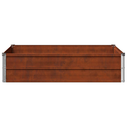 vidaXL Raised Garden Bed Rusty 100 x 80 x 24 cm corton