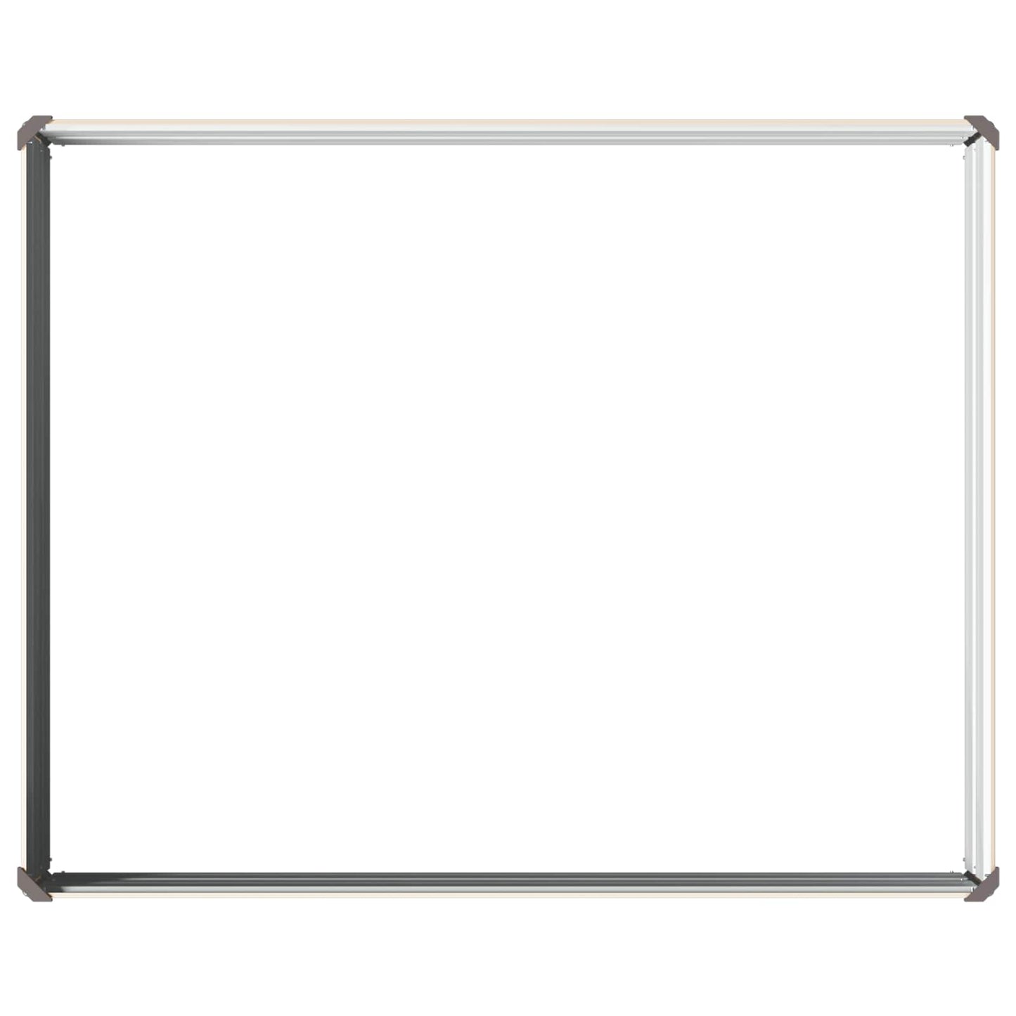vidaXL Raised Garden Bed Ivory 100 x 80 x 24 cm cold-rolled steel