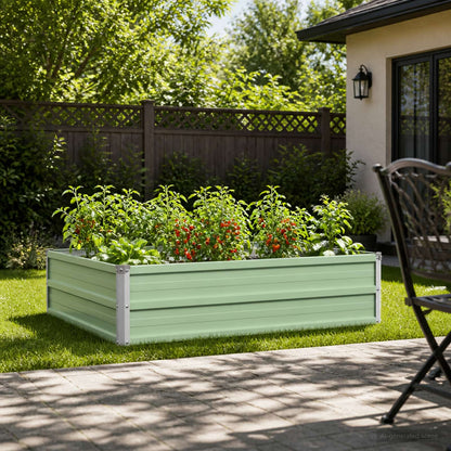 vidaXL Raised Garden Bed Pastel Green 100 x 80 x 24 cm