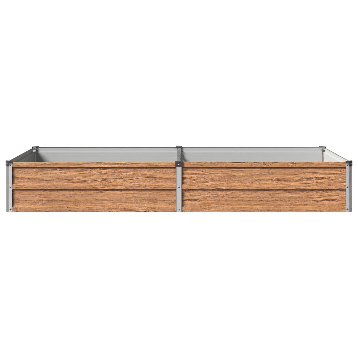 vidaXL Raised Garden Bed Wood Brown 160 x 80 x 24 cm cold-rolled steel