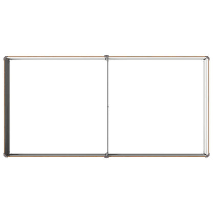 vidaXL Raised Garden Bed Wood Brown 160 x 80 x 24 cm cold-rolled steel