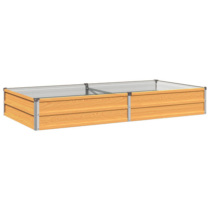 vidaXL Raised Garden Bed Natural 160 x 80 x 24 cm cold-rolled steel