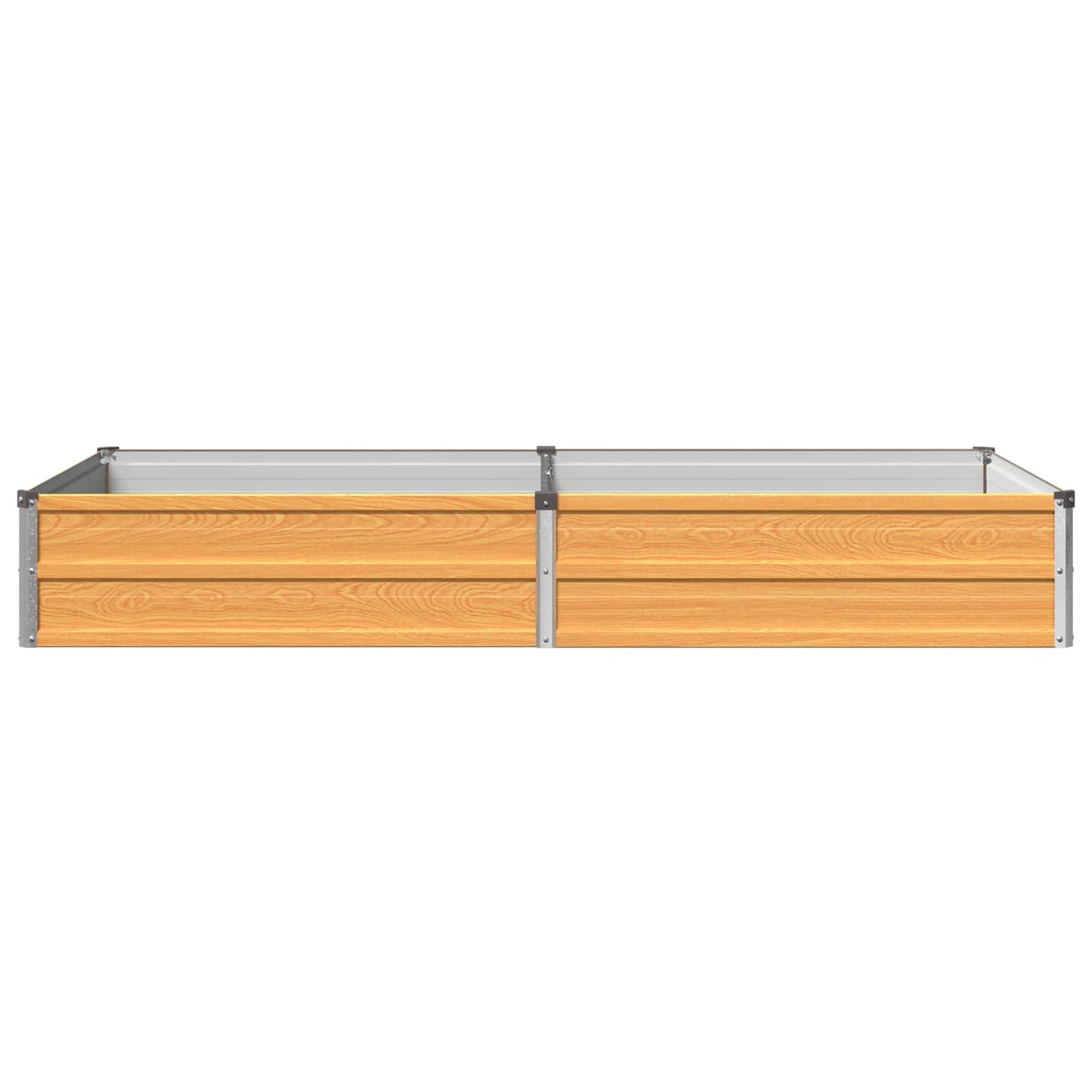vidaXL Raised Garden Bed Natural 160 x 80 x 24 cm cold-rolled steel