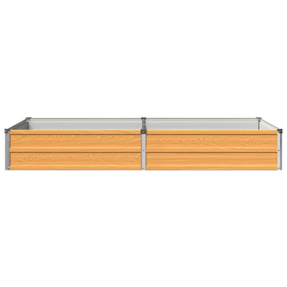 vidaXL Raised Garden Bed Natural 160 x 80 x 24 cm cold-rolled steel