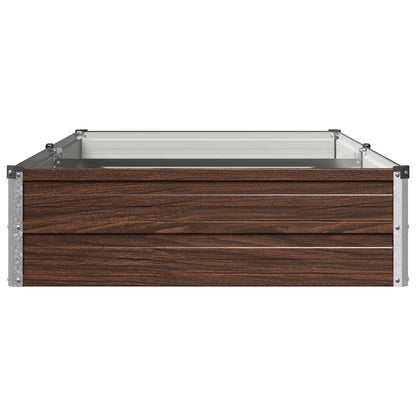 vidaXL Raised Garden Bed Black 160 x 80 x 24 cm cold-rolled steel