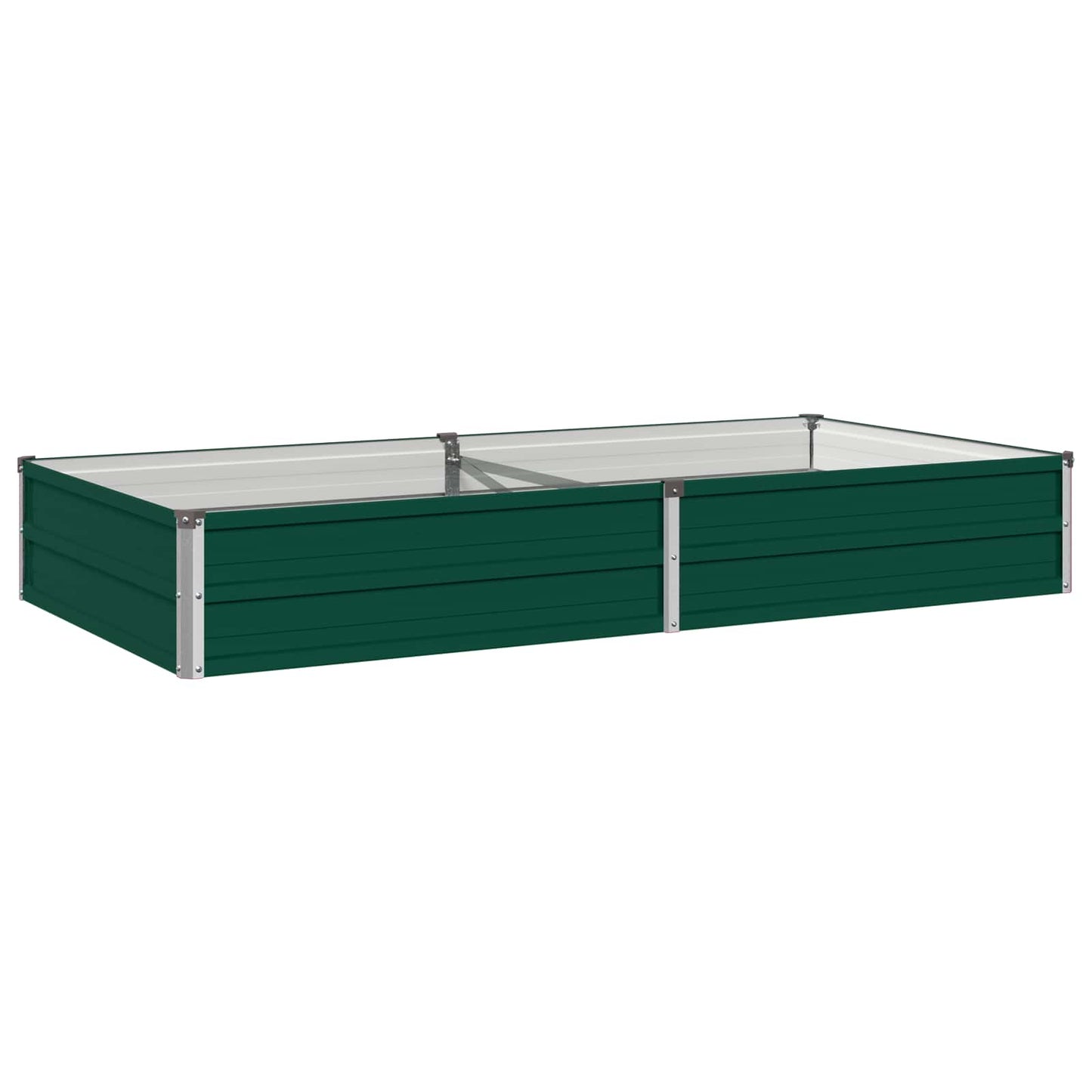 vidaXL Raised Garden Bed Green 160 x 80 x 24 cm cold-rolled steeel