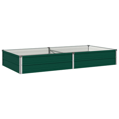 vidaXL Raised Garden Bed Green 160 x 80 x 24 cm cold-rolled steeel