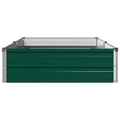 vidaXL Raised Garden Bed Green 160 x 80 x 24 cm cold-rolled steeel