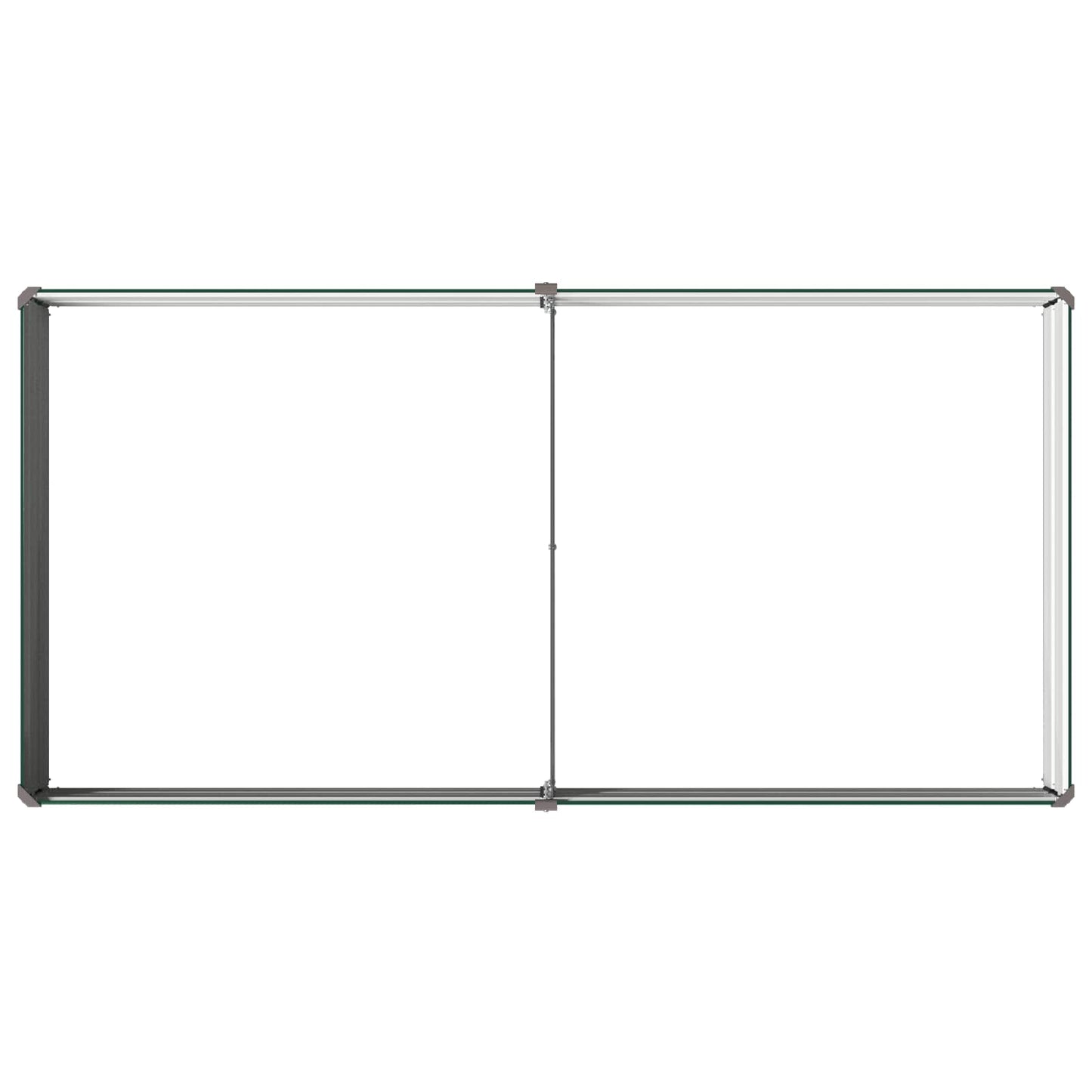 vidaXL Raised Garden Bed Green 160 x 80 x 24 cm cold-rolled steeel