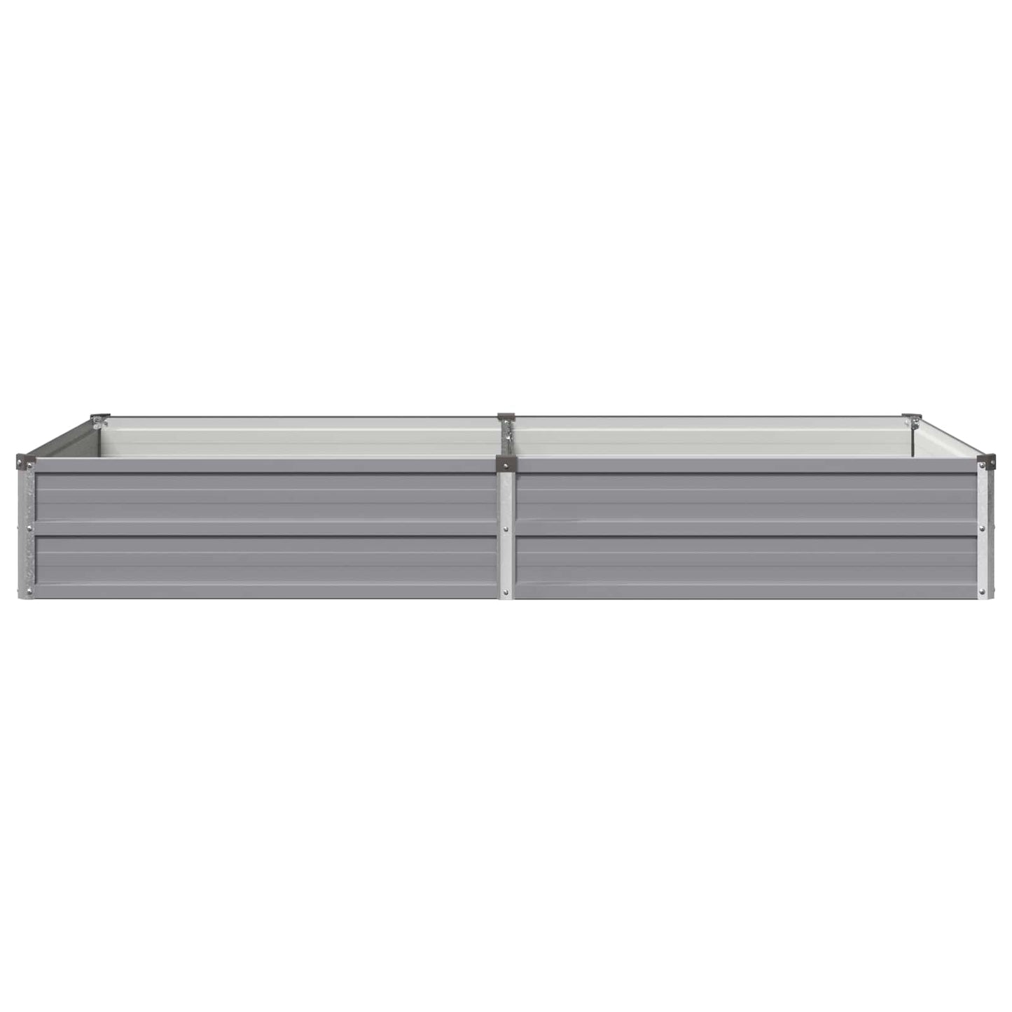 vidaXL Raised Garden Bed Grey 160 x 80 x 24 cm cold-rolled steel