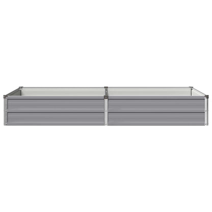 vidaXL Raised Garden Bed Grey 160 x 80 x 24 cm cold-rolled steel