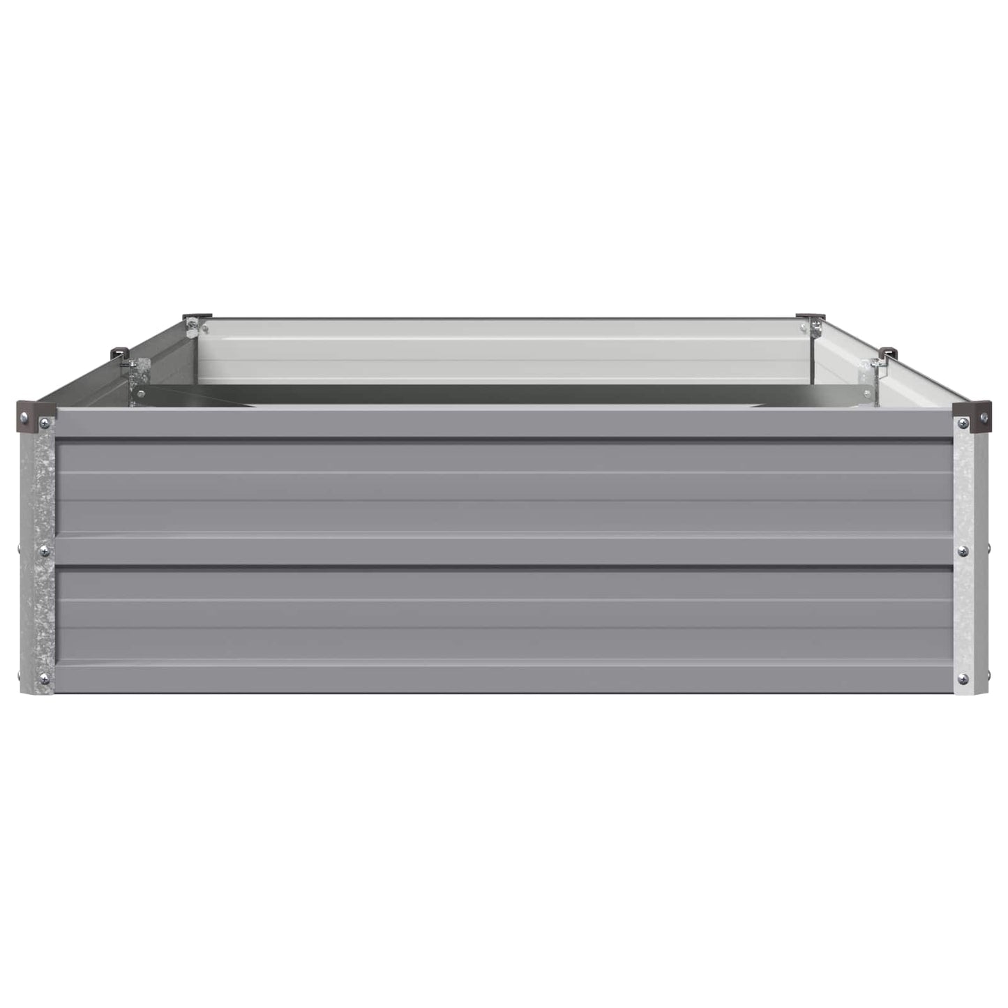 vidaXL Raised Garden Bed Grey 160 x 80 x 24 cm cold-rolled steel