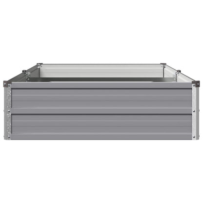 vidaXL Raised Garden Bed Grey 160 x 80 x 24 cm cold-rolled steel