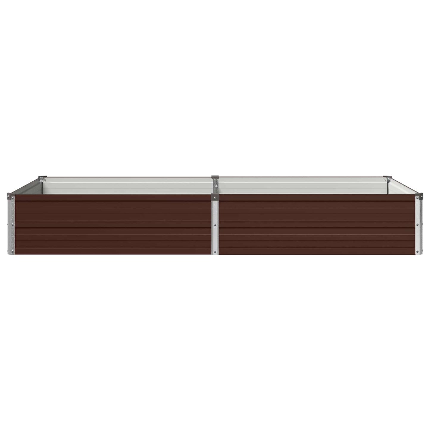 vidaXL Raised Garden Bed Brown 160 x 80 x 24 cm cold-rolled steel
